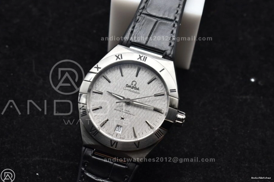 1:1 Gummy Constellation Compact SS 548 Super Black A8900 Clone on Edition Strap VSF Best Gray Dial 1016